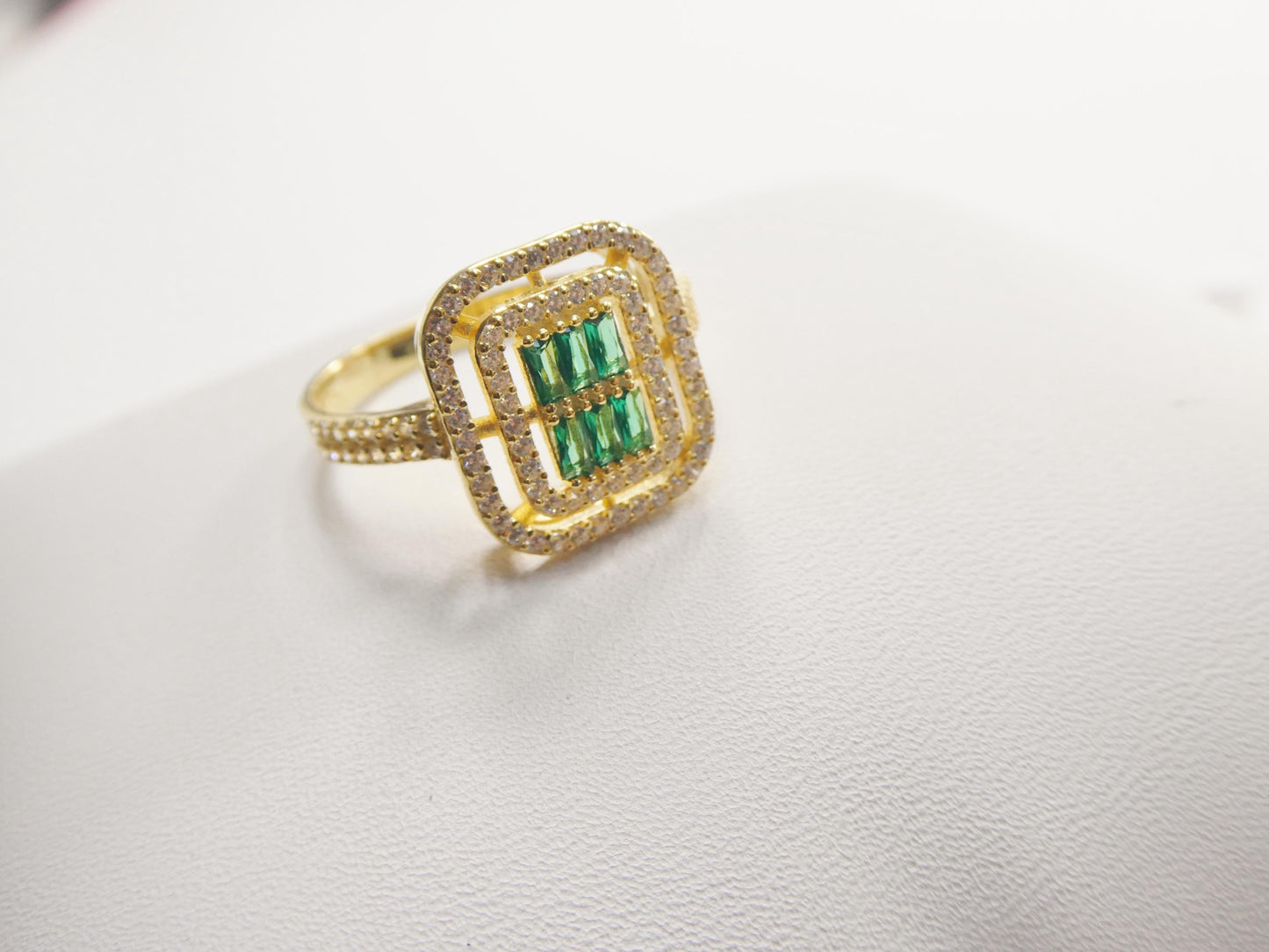real 925 sterling silver over 14 yellow gold ring