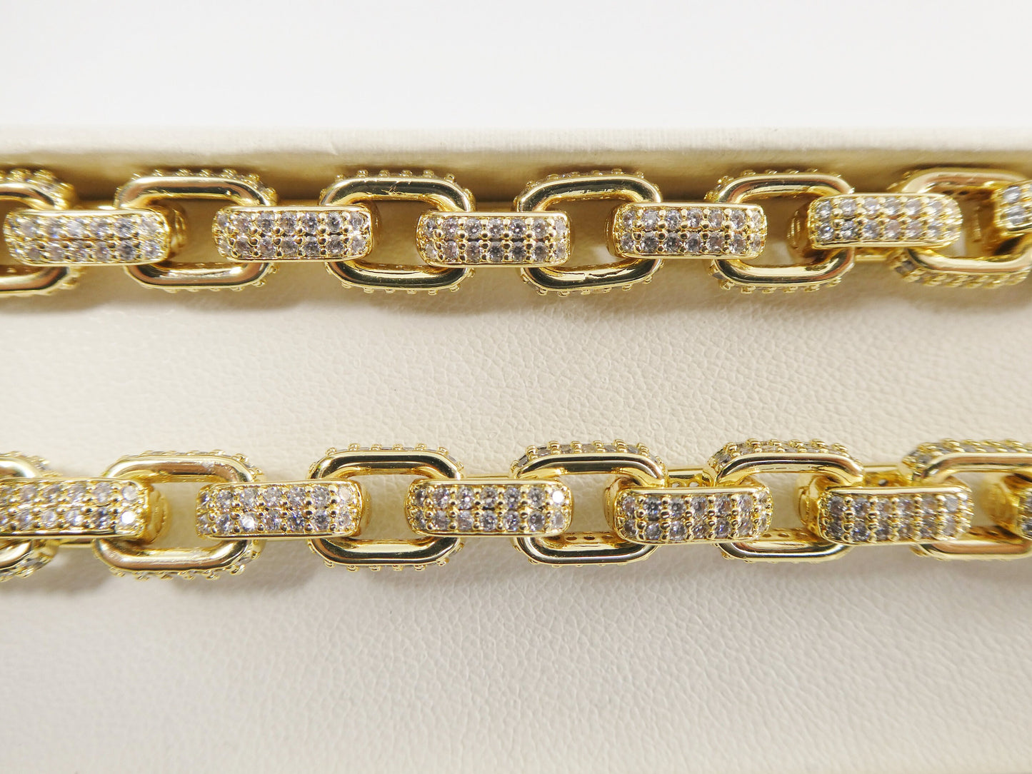 14k gold filled barrel link necklace 7.4mm  20"24" length