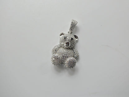 925 Sterling Silver Teddy Bear Set Chain and Pendent