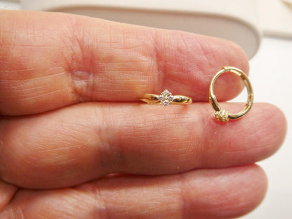 Real 10k Solid Yellow Gold Designer Earrings