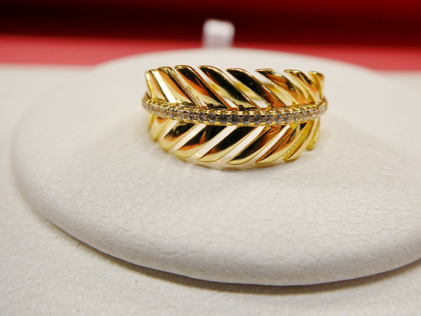 real 925 sterling silver over 14 yellow gold ladies ring