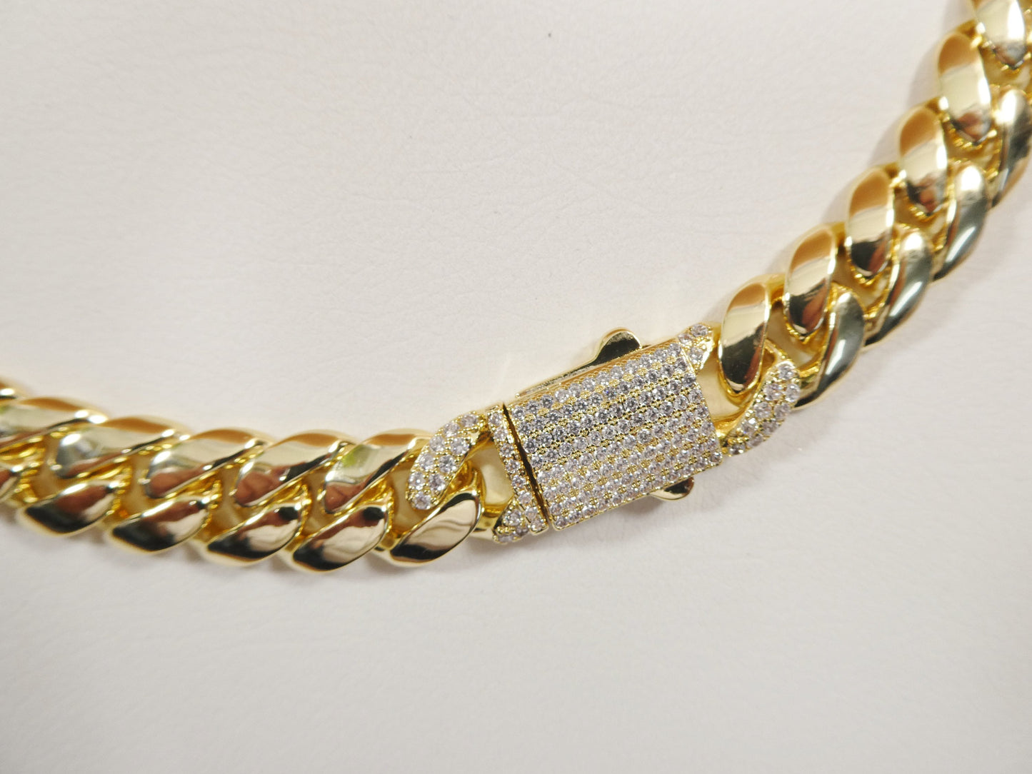 18k gold filled Monaco necklace choker necklace 12MM 16" 18" 20" length