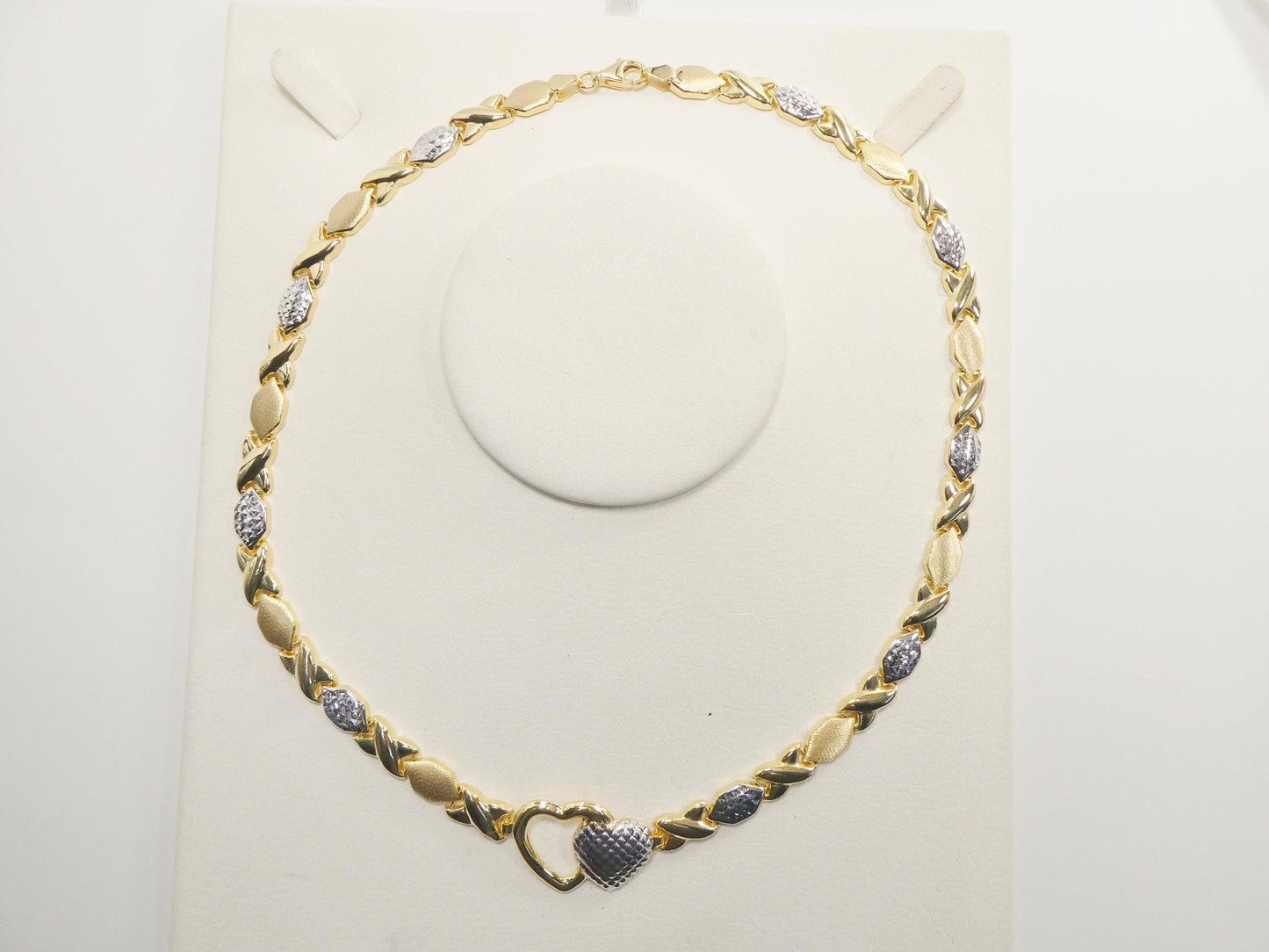 real 925 sterling silver xo hugs and kisses stampato set necklace and bracelet
