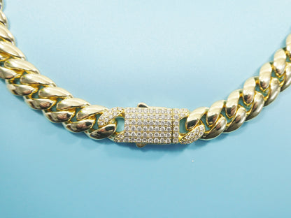 14mm 18k Gold Filled Monaco Necklace Choker Necklace 18" 20"24" Length