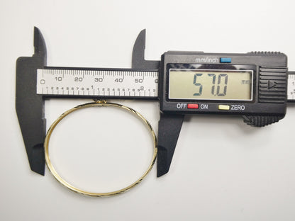 14K Real Solid Yellow Gold Children Baby Bangle Bracelet