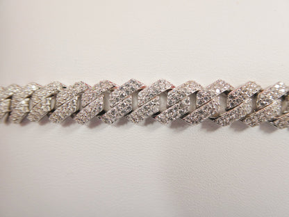 MEN LADIES 14k Yellow Gold Color Monaco Bracelet Over Real Solid 925 Sterling Silver