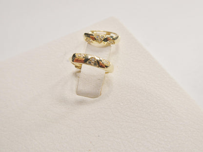 Real 10k Solid Yellow Gold Designer Earrings