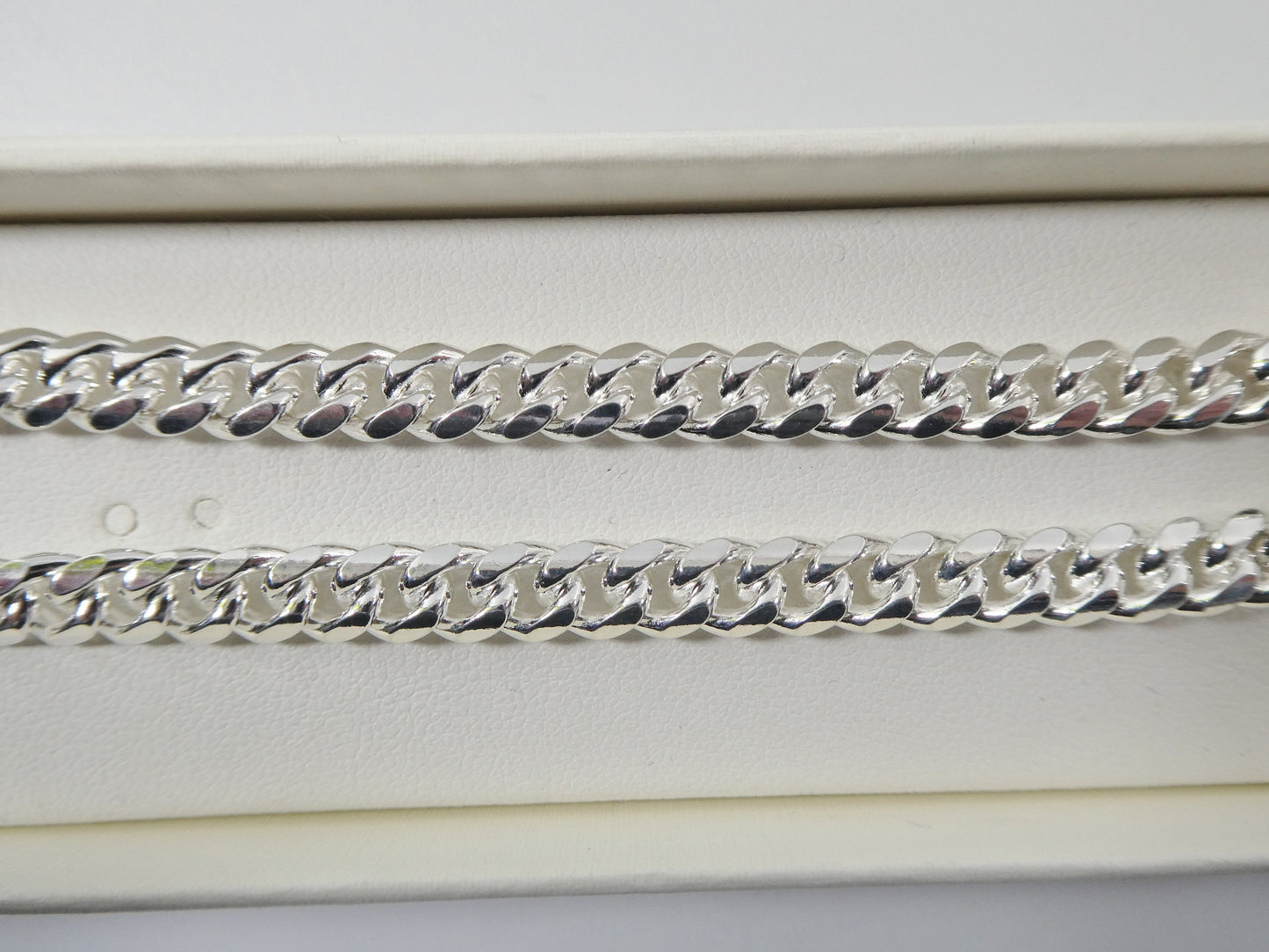 6mm real Miami link solid 925 sterling silver men bracelet safety box lock