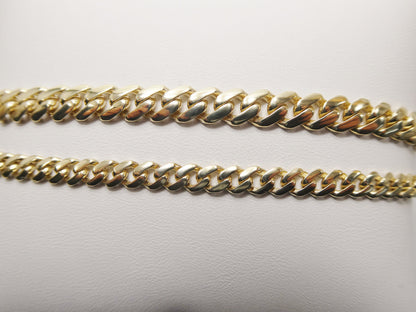 6.5 Inch Real 10k Solid Yellow Gold 5mm/7mm Monaco Bracelet