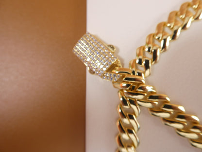 14k Yellow Gold Tone Monaco Sterling Silver Necklace Bracelet Set