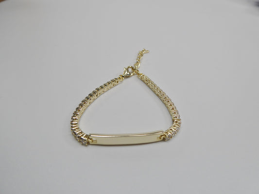 925 sterling silver 5 inch plus baby id bracelet extension yellow gold color