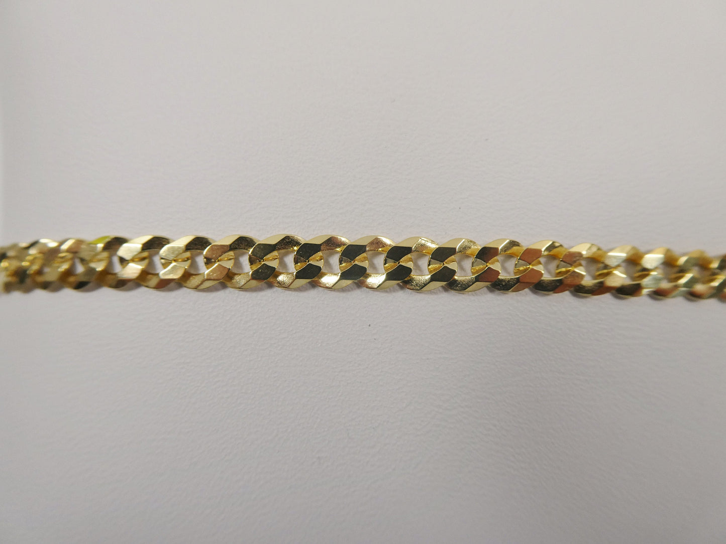 real 925 sterling silver solid curb chain 14k yellow gold finish