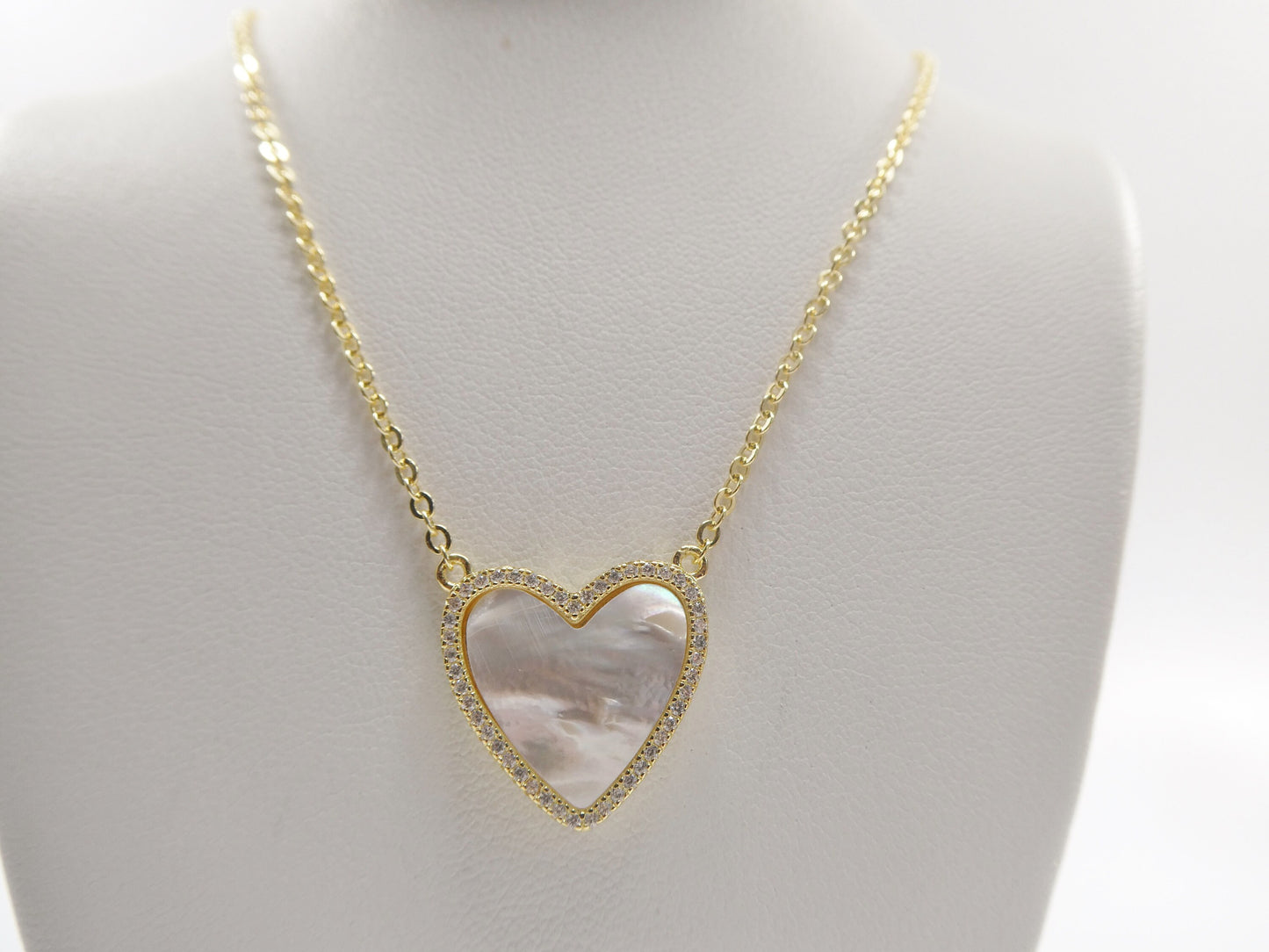 Turquoise Heart Necklace: 925 Sterling Silver, 14k Gold Finish