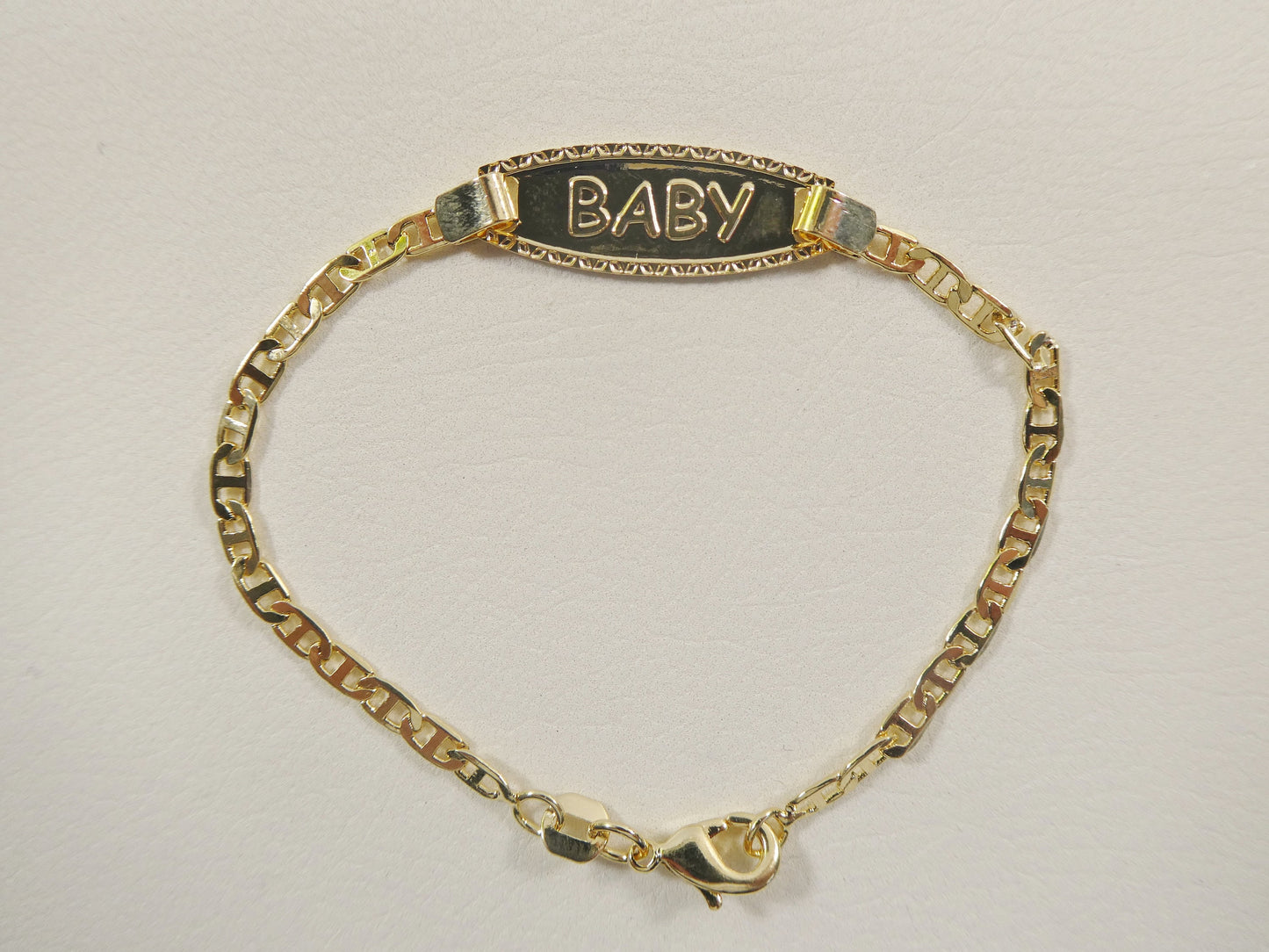 6 inch 18k Gold Filled Baby Bracelet Mariner Style