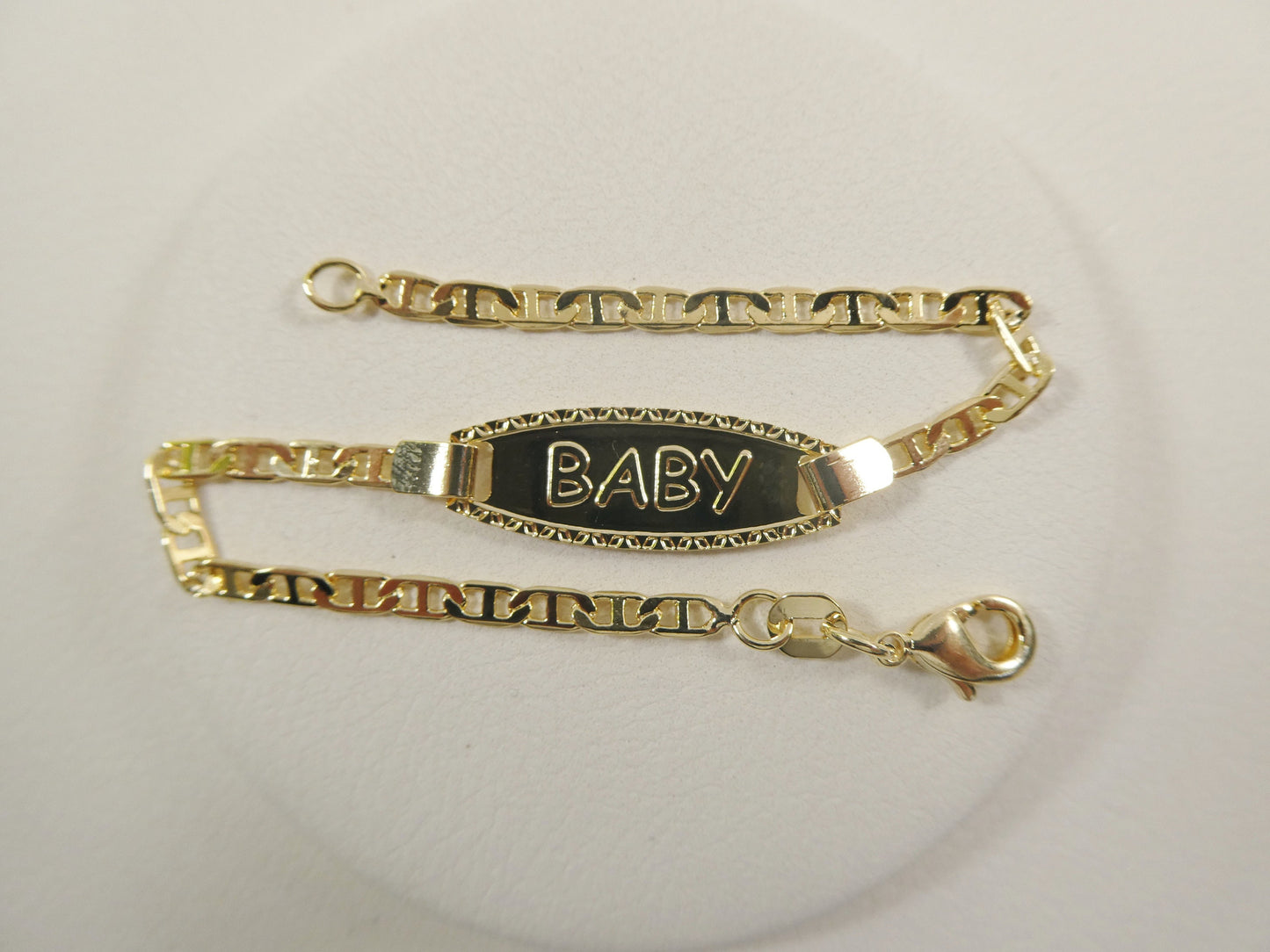 6 inch 18k Gold Filled Baby Bracelet Mariner Style