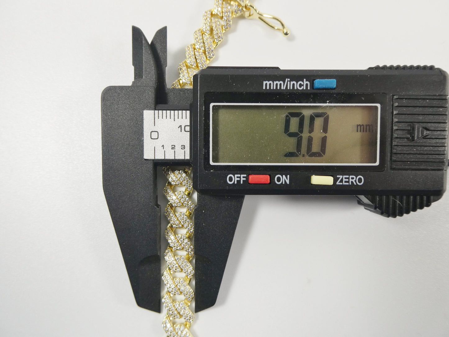 9mm 18k yellow gold filled Monaco bracelet box lock clasp