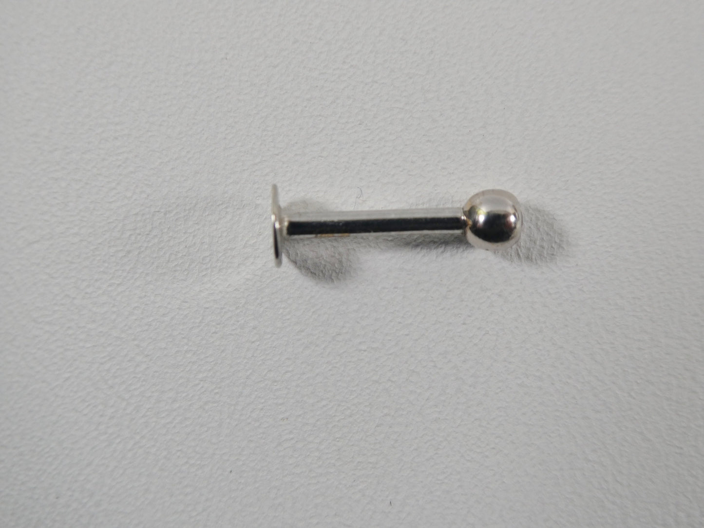 14K real solid yellow gold lip chin stud piercing