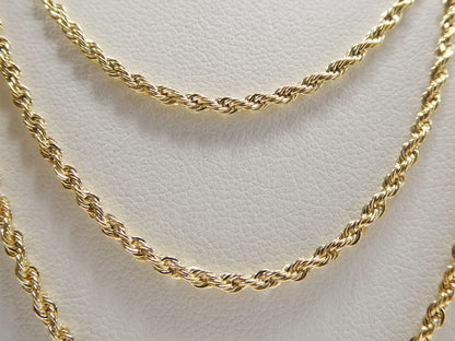 18k Gold Filled Rope Chain