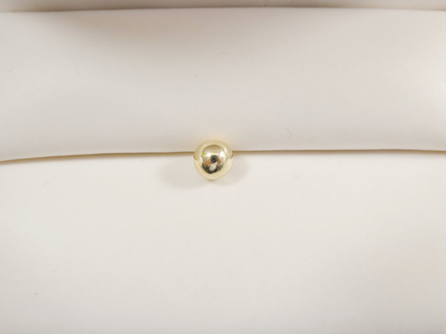 real 14k solid yellow gold top screw replacement belly ring