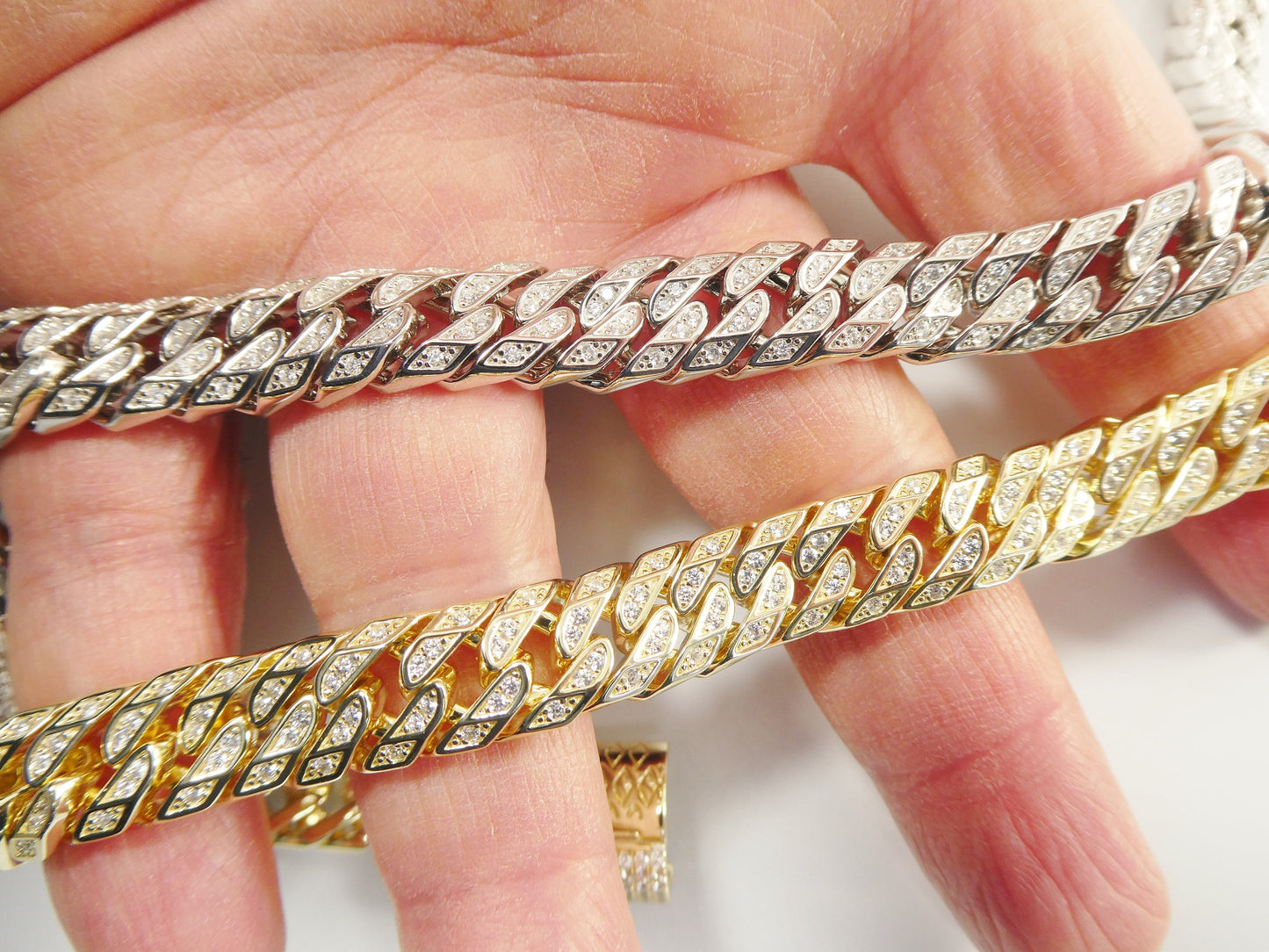 real 925 sterling silver 8 inch Monaco bracelet