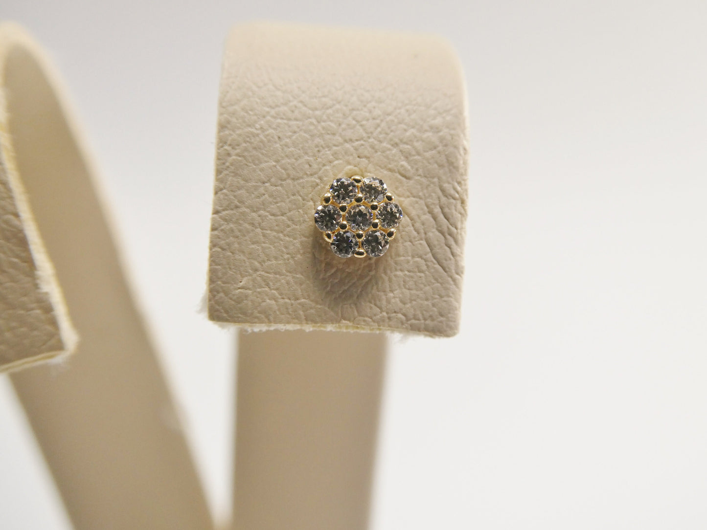 14k Real Solid Yellow Gold Flower Stud Nose Rings