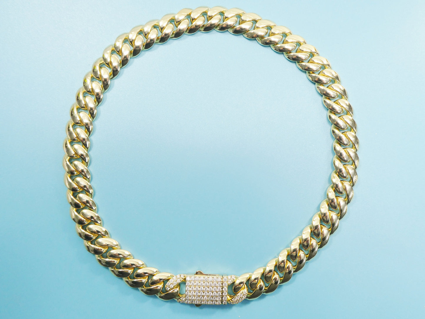 14mm 18k gold filled Monaco necklace choker necklace 18" 20"24" length