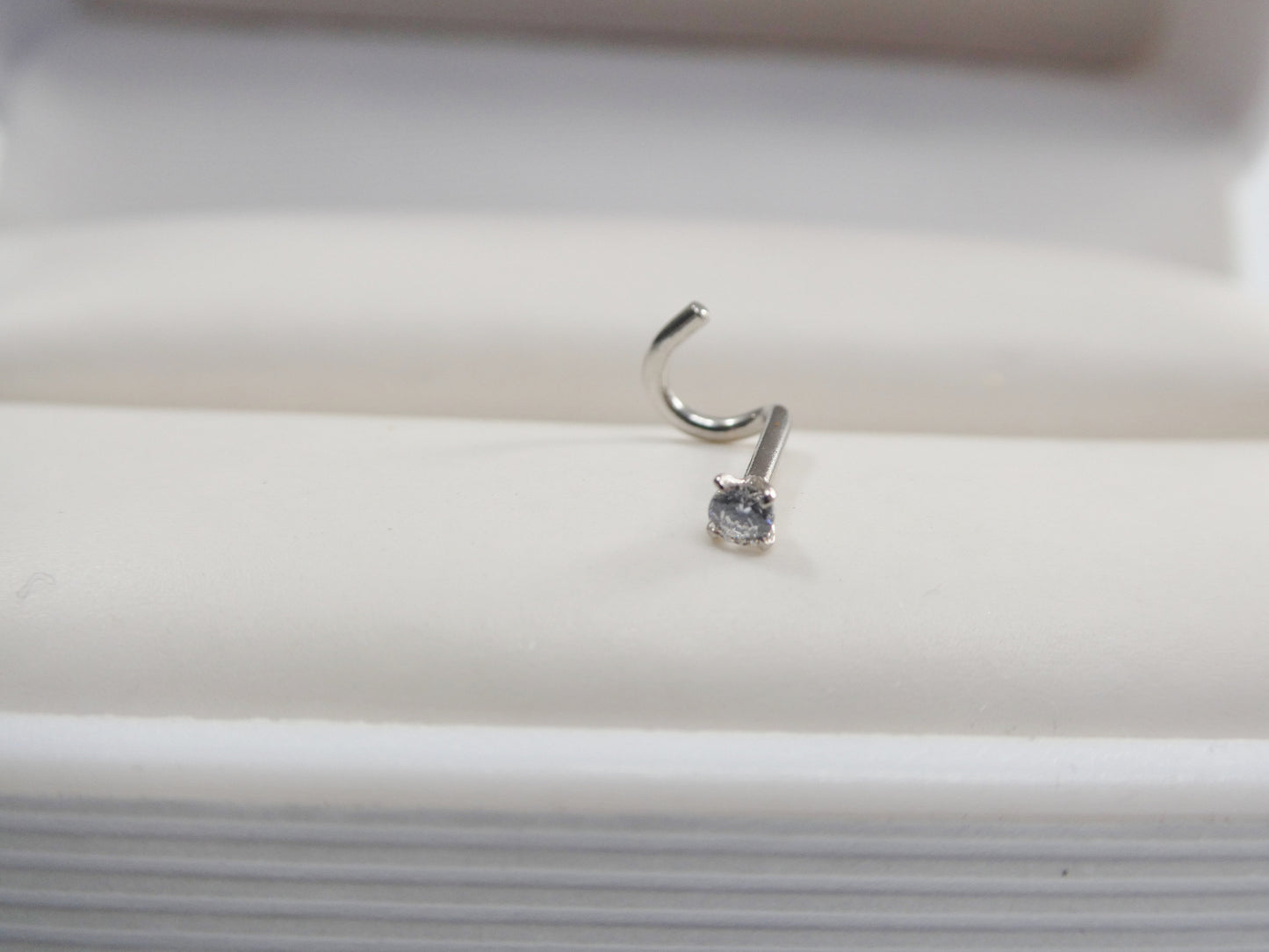 14k real solid yellow gold 2mm twist nose ring