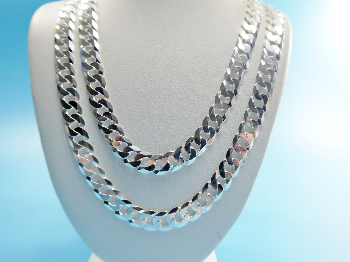 real 925 sterling silver 6.5MM Italian solid chain lobster lock clasp