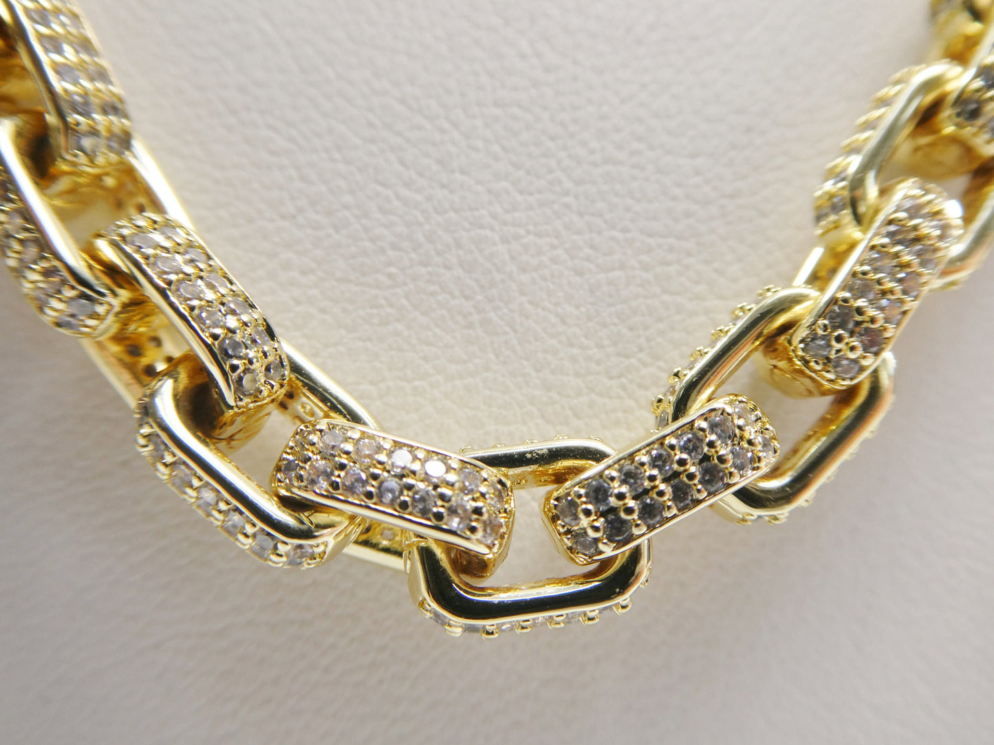 14k gold filled barrel link necklace 7.4mm  20"24" length