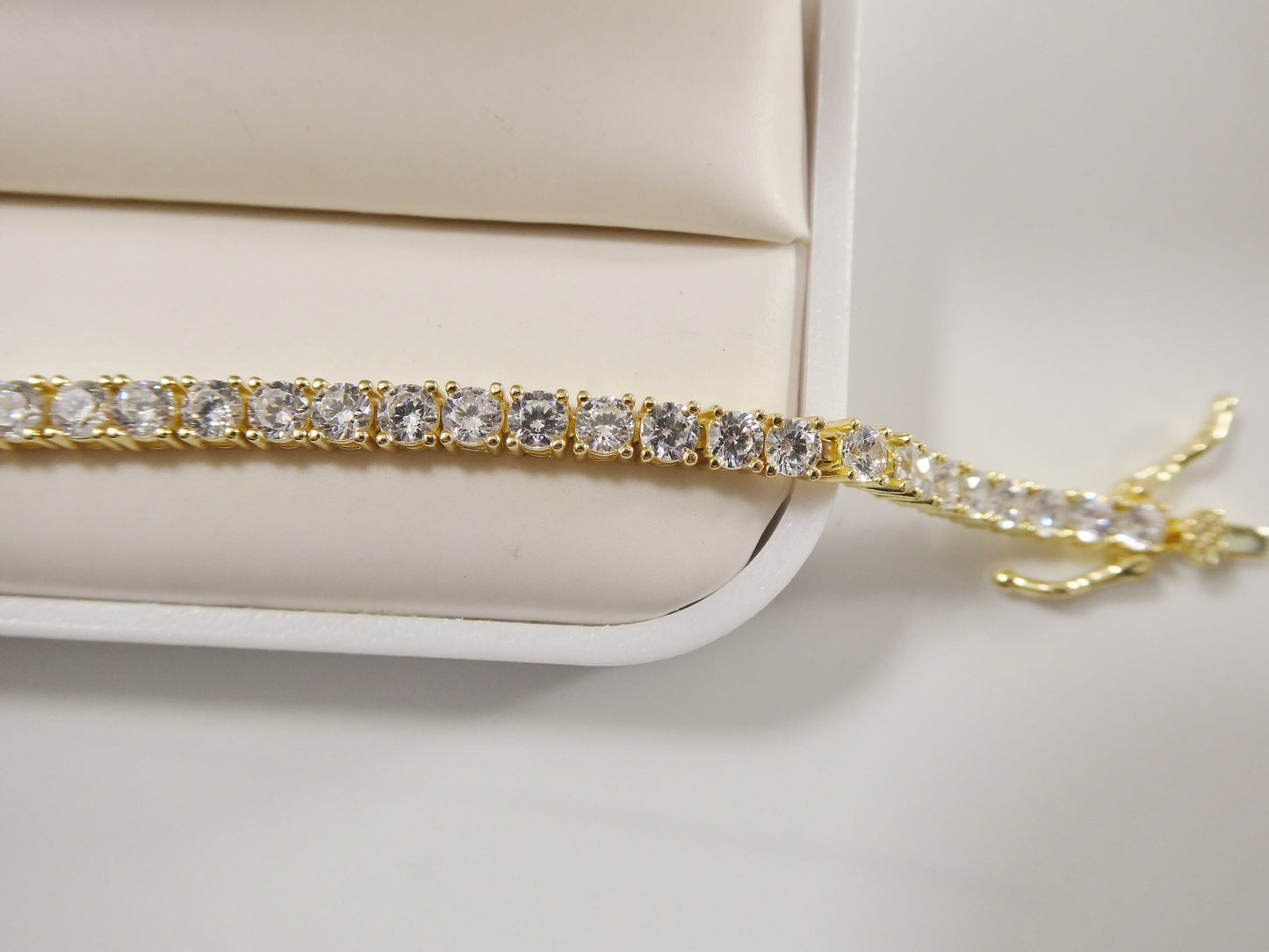 real 925 sterling silver 4MM 6 INCH / 6.5 INCH tennis bracelet