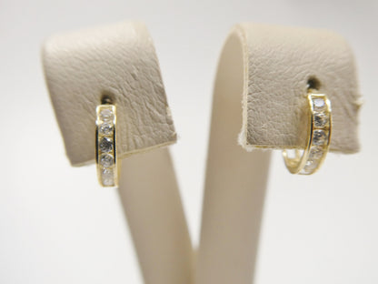 Real 10k Solid Yellow Gold Earring 8MM/Cartilage Daith Tiny Hoop Huggie Earrings