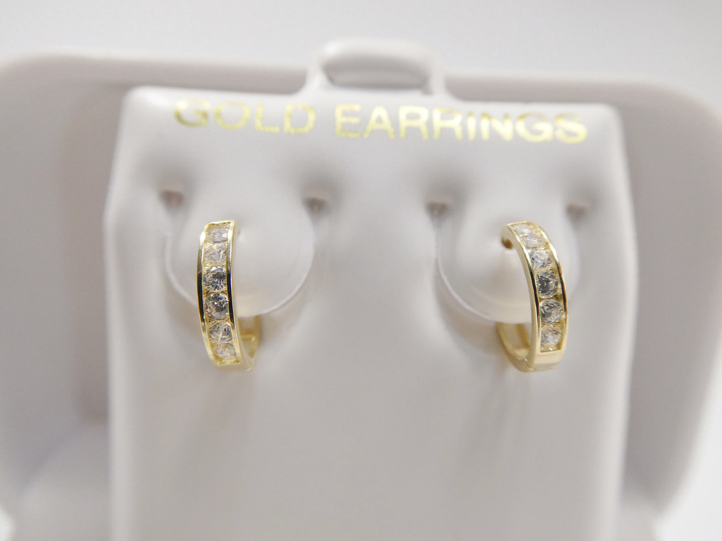 Real 10k Solid Yellow Gold Earring 8MM/Cartilage Daith Tiny Hoop Huggie Earrings