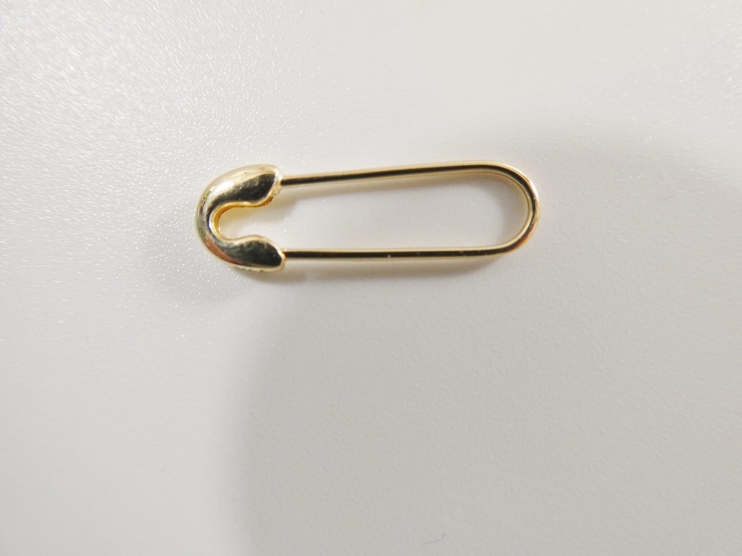 10k real solid yellow gold plain polish pin brooch