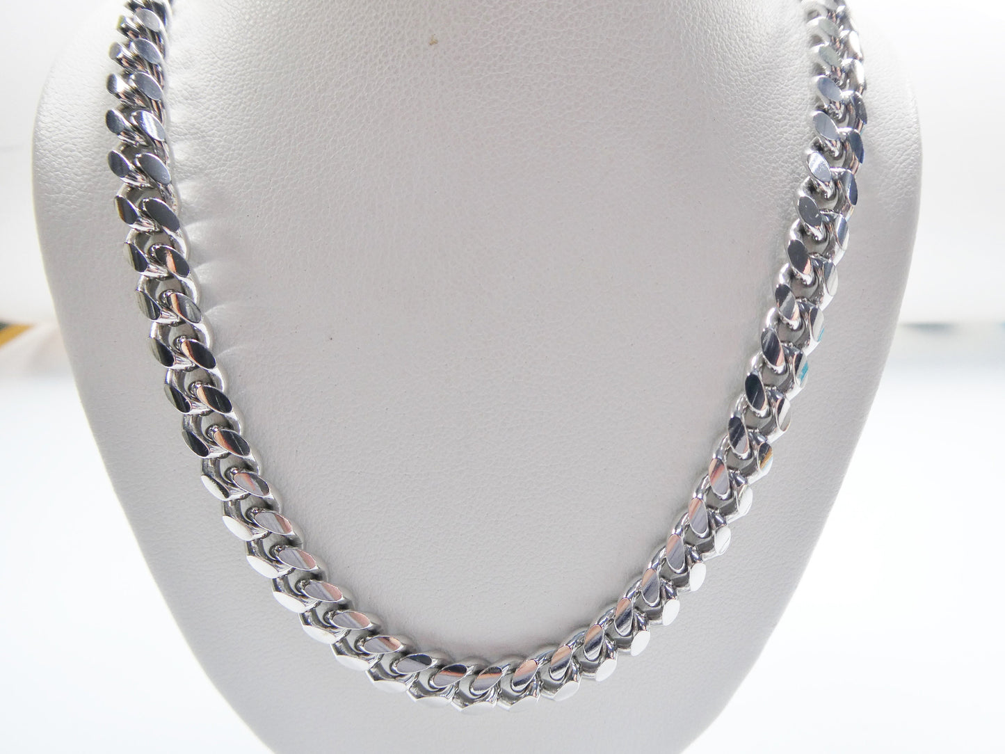 real 925 sterling silver 6.5mm solid link bracelet