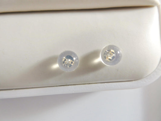 14k yellow gold silicon backing