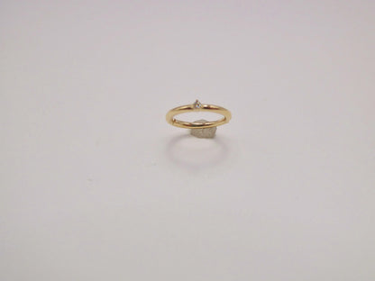 14k Real Solid Yellow Gold Real Diamond Seamless Clicker Cartilage Hoop