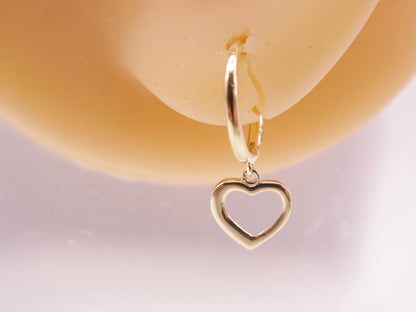 14k Real Solid Yellow Gold Seamless Clicker Cartilage Helix Hoop