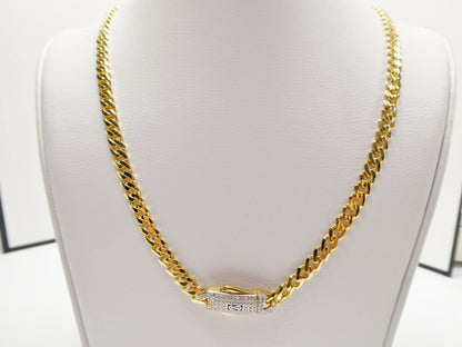 5mm Monaco Link Chain Necklace Bracelet Moissanite Real 925 Sterling Silver