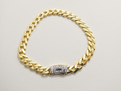 6mm Monaco Link Chain Necklace Bracelet Moissanite Real 925 Sterling Silver