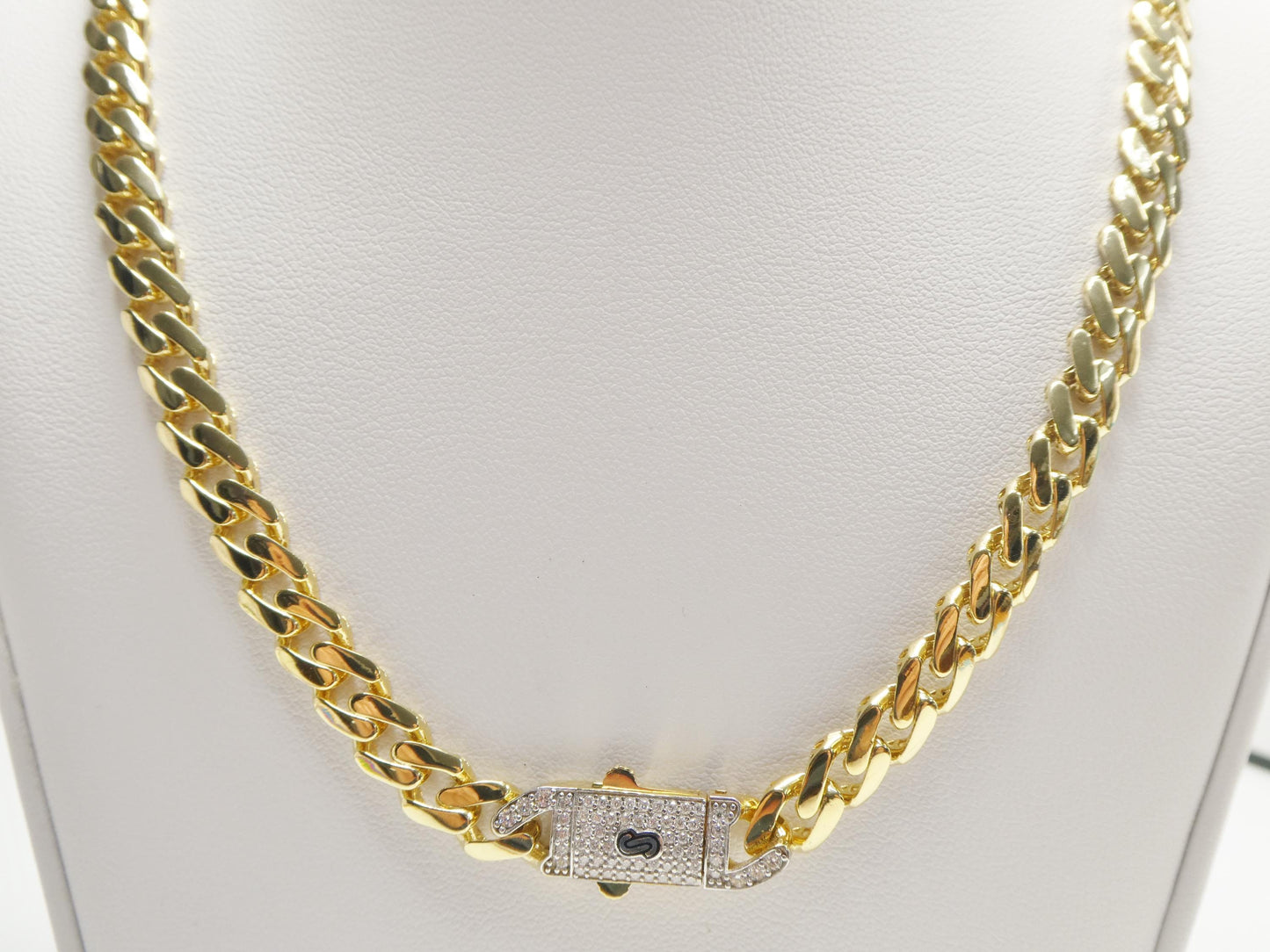 7 mm Monaco Link Chain Necklace Bracelet Moissanite Real 925 Sterling Silver