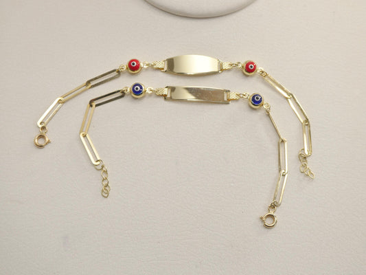 real 10k solid yellow gold baby bracelet