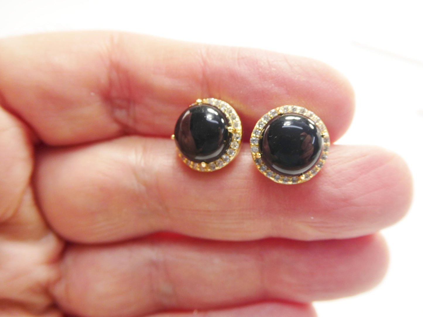 925 Sterling Silver Gemstones Stud Earrings