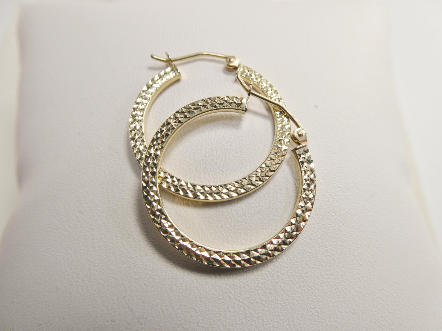 10k Real Solid Yellow Gold Classic Earrings