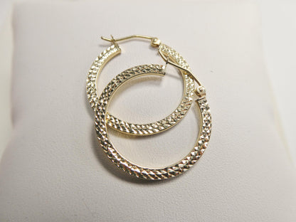 10k Real Solid Yellow Gold Classic Earrings