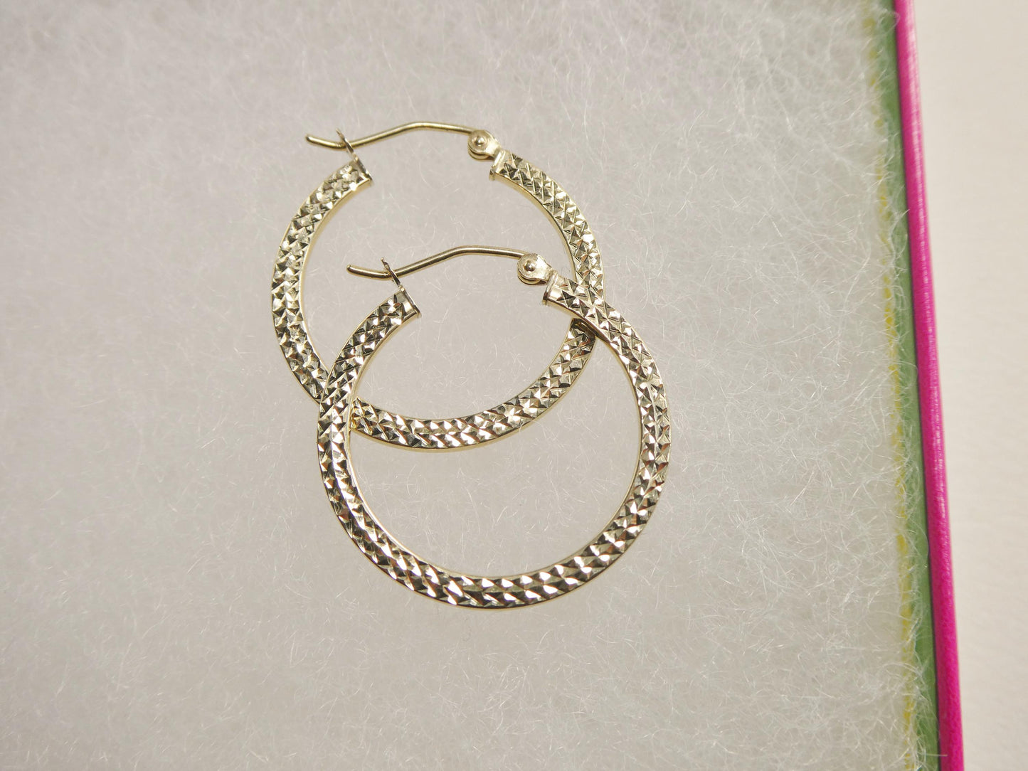 10k Real Solid Yellow Gold Classic Earrings
