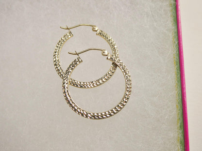 10k Real Solid Yellow Gold Classic Earrings