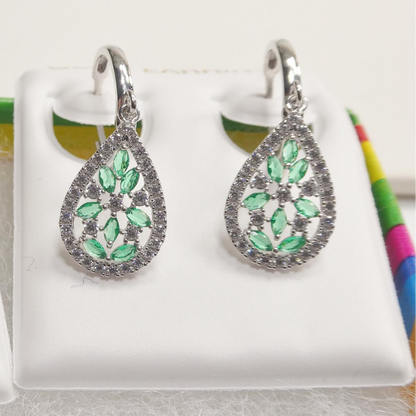 Real 10k Solid Yellow Gold Designer Drop Earrings