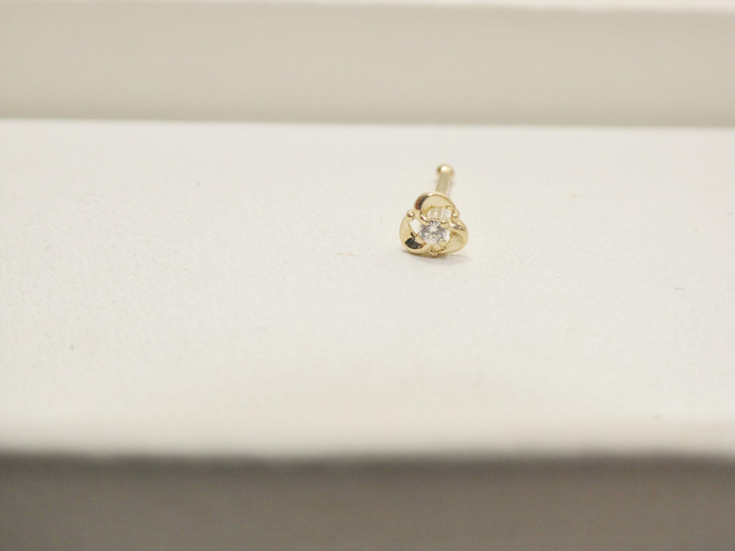 14k Real Solid Yellow Gold Small Nose Rings