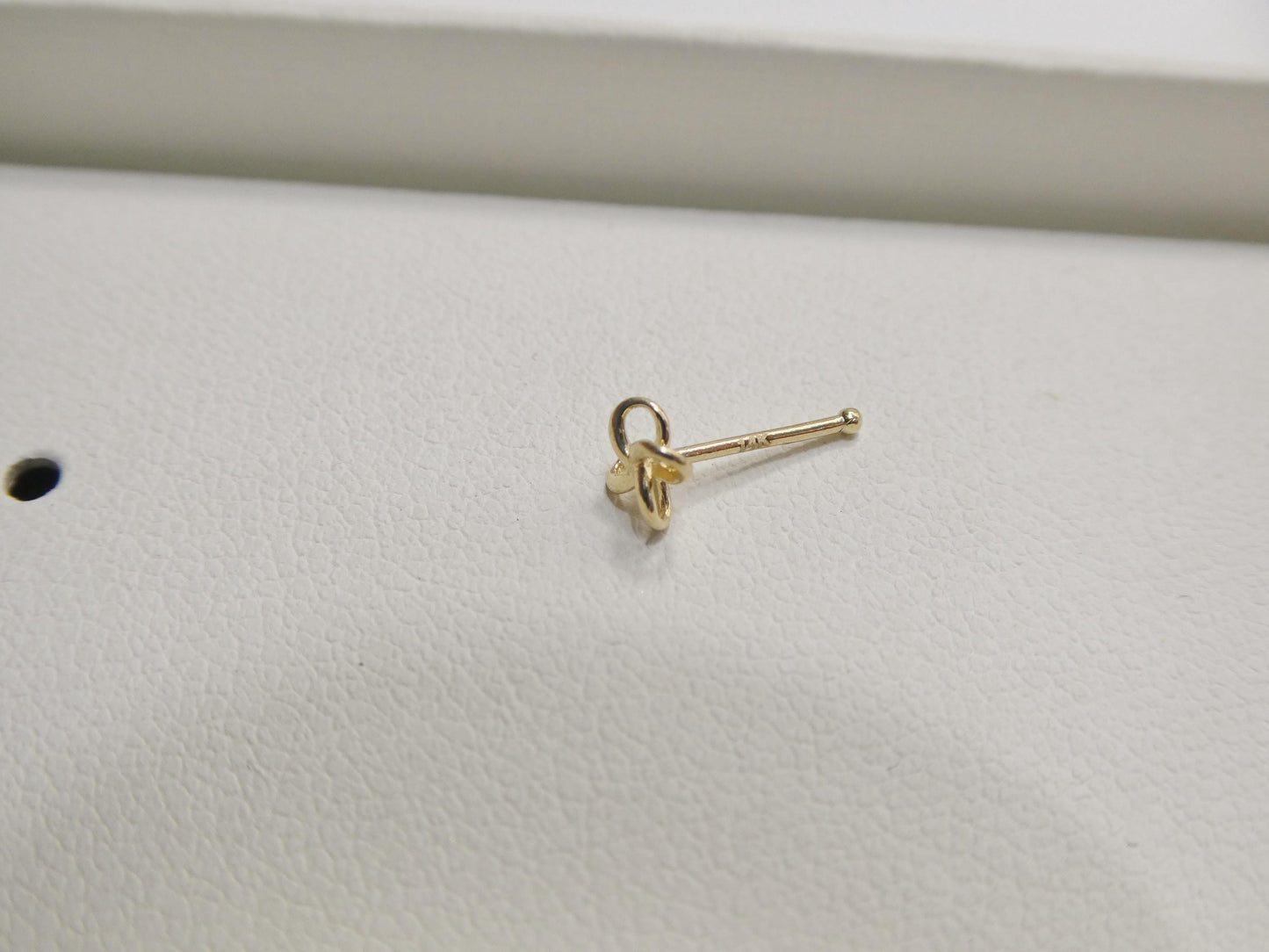 14k Real Solid Yellow Gold Flower Nose Rings