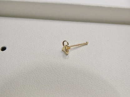 14k Real Solid Yellow Gold Flower Nose Rings